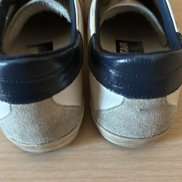 Golden Goose women’s EUR 38/US 8 Super star with suede star blue heeled tab - Picture 6 of 8